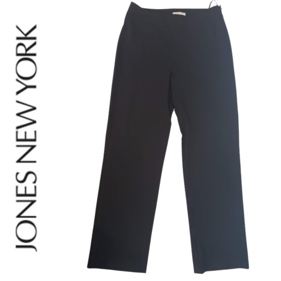 Jones New York Sport Pants - Jones New York Sport Black Stretch Pants w/ side zipper, SZ 10